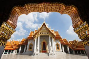 Ancient royal marble buddha temple, Bangkok, Thailand